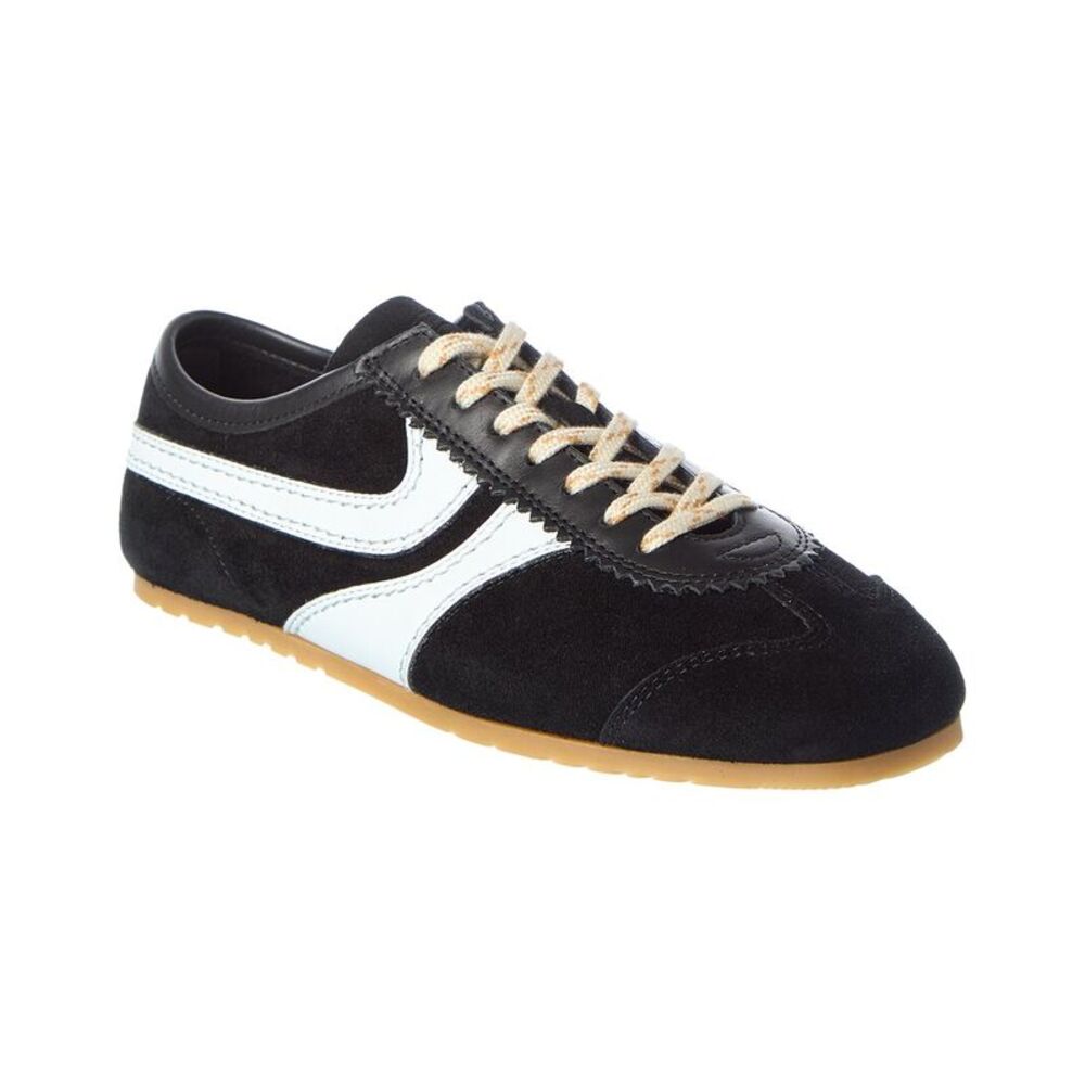 Dries Van Noten Leather & Suede Sneaker, Black